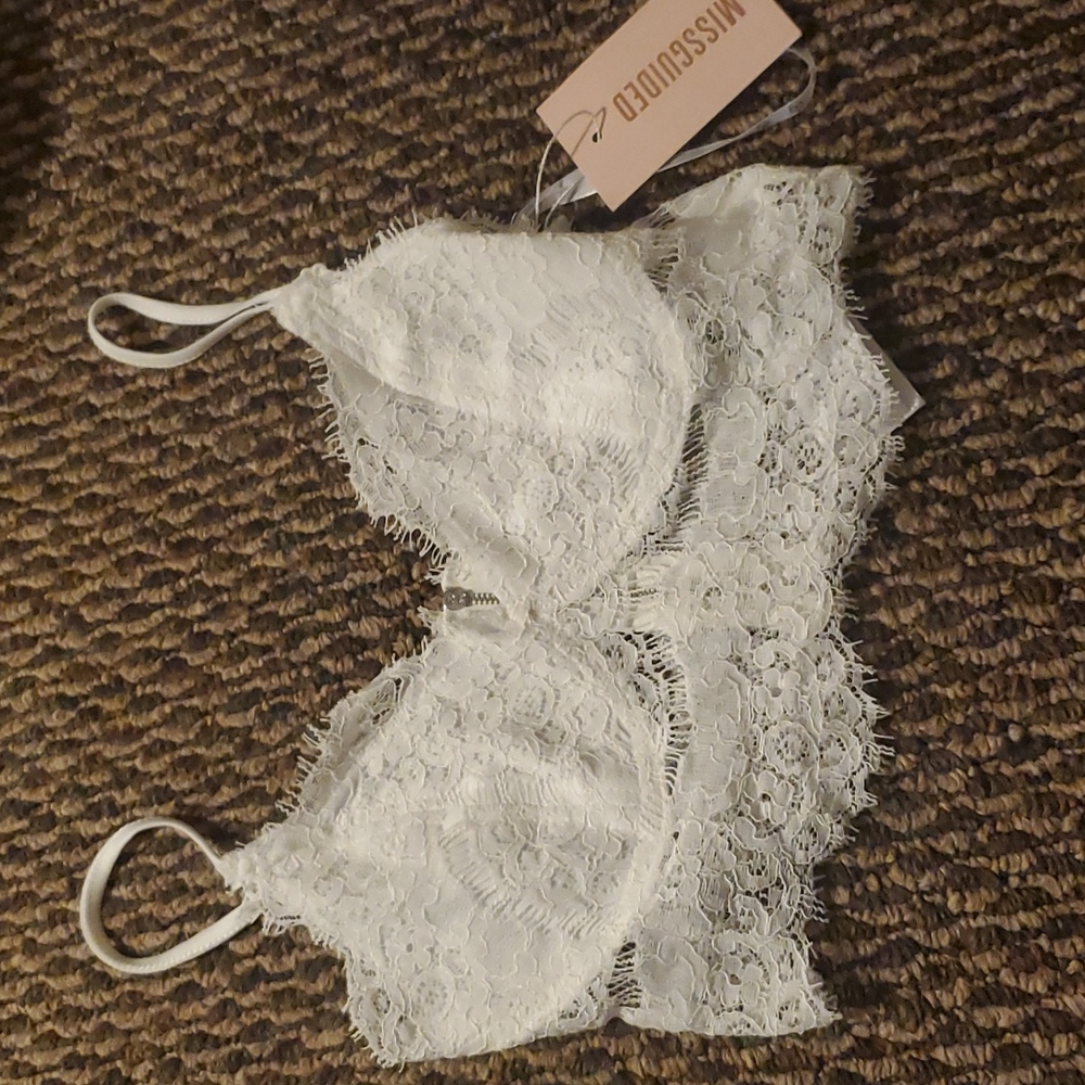 Missguided Lace Crop Top